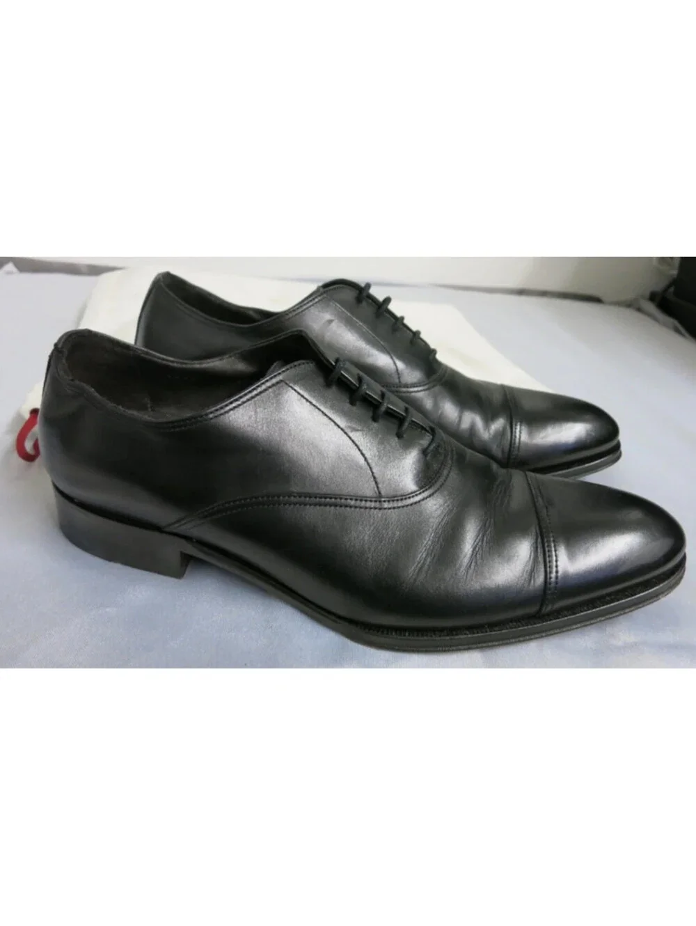 Too Boot New York Adam Derrick Men’s Black Leather Oxford Cap Toe Shoes sz 9.5